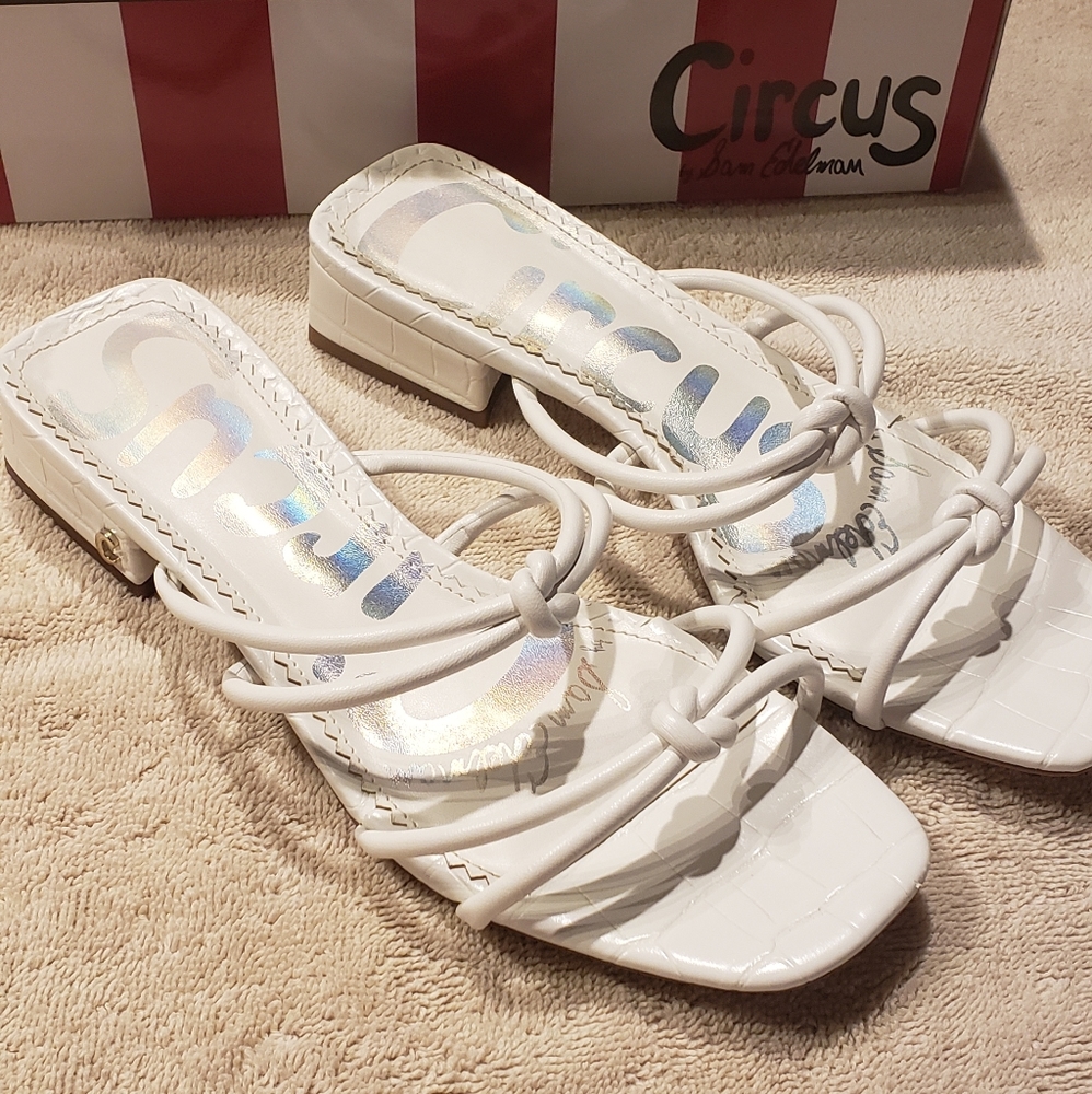 White slide sandals / Circus by Sam Edelmam